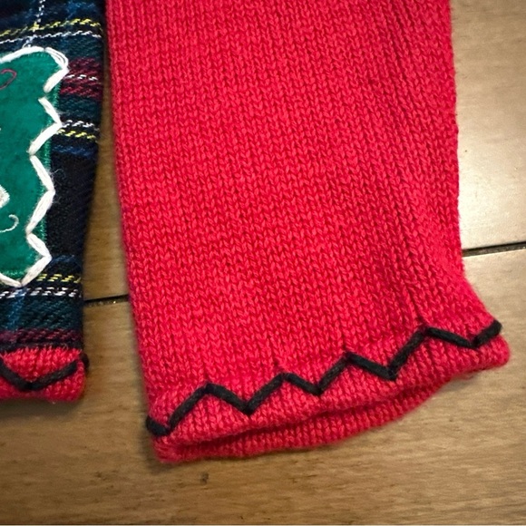 Vintage 90s Christmas Holiday Sweater Red Knit Cardigan Designers Originals P/L - Picture 7 of 10